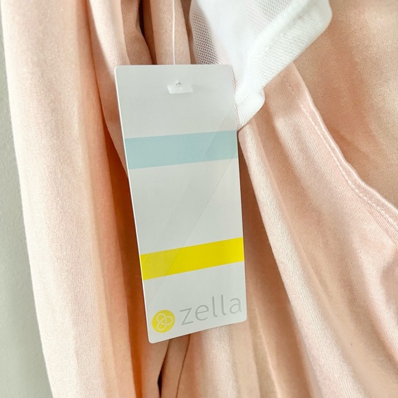 Zella Girl Pink Mesh Open Back Tee Size L 10/12 NWT - Picture 9 of 13